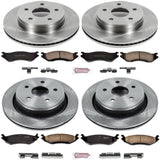 Power Stop KOE2168 Autospecialty Front and Rear Replacement Brake Kit-OE Brake Rotors & Ceramic Brake Pads