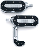 Kuryakyn Heavy Industry Switchblades with Male Mount Adapters, Satin Black
