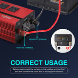 Maxpart 2000W Power Inverter 12v DC to 110v AC Converter with 3 AC Outlets, 2000 Watts Car Power Inverters for Vehicles with USB Charging Port (0-2.4A), Inverter for Car Cigarette Lighter,2022 New