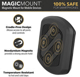 Scosche MAGDM-10KFLT MagicMount Magnetic Car Phone Holder Mount - 360 Degree Adjustable Head, Universal with All Devices - Dashboard Mount - Pack of 10