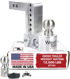 Weigh Safe WS10-2-SET Aluminum Adjustable 10" Drop, Stainless Steel Balls for 2" Receiver 12,500 GTW