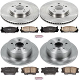 Power Stop KOE6480 Autospecialty Front and Rear Replacement Brake Kit-OE Brake Rotors & Ceramic Brake Pads