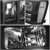 DNA Motoring HL-OH-SIE07-BK-CL1 Black Headlight Replacement for 2007-2014 SIERRA