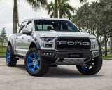 iJDMTOY Lower Bumper Opening Fit 120W LED Fog Light Kit Compatible With 2017-up Ford Raptor, Includes (6) CREE LED Pod, Metal Mounting Brackets & On-Off Switch Relay Wiring