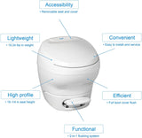 Aqua-Magic Bravura RV Toilet with Hand Sprayer / High Profile / White - Thetford 31100