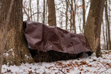 Super Heavy Duty Poly Tarp Cover Thick 16 Mil, Waterproof, 100% UV Resistant, Rot/Rip/Tear Proof Tarpaulin (Cut Size: 18' x 24', Finished Size: 17'6" x 23'6", Dark Brown)