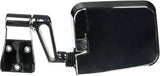 Rugged Ridge 11018.01 Door Mirror Kit, Dual Focus, Chrome; 87-02 Jeep Wrangler YJ/TJ , Black