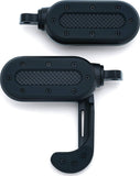 Kuryakyn Heavy Industry Switchblades with Male Mount Adapters, Satin Black