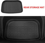 Xipoo Fit Tesla Model Y Frunk Mat Trunk Liner Floor Mats TPE Cargo Mat Backrest Mat for 2022 2021 2020 Tesla Model Y 5 Seater Accessories (Set of 9 Mats)