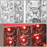 DNA Motoring TL-GMCSIE07-LED-RD3D-CH-CL Red 3D LED Bar Tail Light Chrome [For 07-14 GMC Sierra]