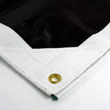 HydraTarp 20 Ft. X 30 Ft. Super Heavy Duty Waterproof Tarp - 16mil Thick - White/Brown Reversible Tarp