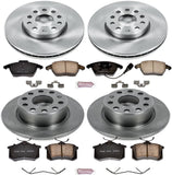 Power Stop KOE5749 Autospecialty Front and Rear Replacement Brake Kit-OE Brake Rotors & Ceramic Brake Pads
