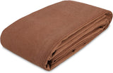 WHITEDUCK Canvas Tarp 18 oz. Heavy Duty Waterproof UV Resistant, Rustproof Grommets, Industrial & Commercial Use Cloth Tarp (Cut Size: 12'x24', Finished Size: 11 6" x23 6 , Brown)