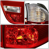 DNAMotoring TL-E53X500-CL-RD Tail Light Assembly, Driver and Passenger Side,Red
