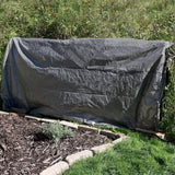 Sunnydaze 30x40 Multipurpose Tarp - Heavy-Duty Outdoor Plastic Reversible Protective Cover - Laminated on Both Sides - Dark Gray