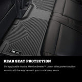 Husky Liners Weatherbeater Series | Front & 2nd Seat Floor Liners - Black | 94071 | Fits 2017-2019 Ford F-250/F-350 Super Duty SuperCab, 2021-2022 Ford F-250/F-350 Super Duty SuperCab 3 Pcs