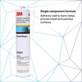 3M Urethane Seam Sealer, 08367, Black Color, High Solids, Permanently Flexible, 310 mL/10.5 fl oz Cartridge