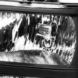 DNA Motoring HL-OH-SIE07-BK-CL1 Black Headlight Replacement for 2007-2014 SIERRA