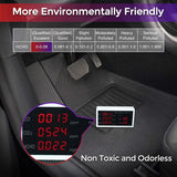 TAPTES All-Weather Floor Mats for Tesla Model Y 2021 2022 Accessories Custom Fit TPE Car Floor Liners Cargo Tray Trunk Waterproof Floor Mats Black Snowproof(1st & 2nd Row, Black)