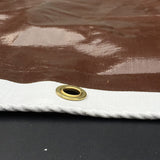 HydraTarp 20 Ft. X 30 Ft. Super Heavy Duty Waterproof Tarp - 16mil Thick - White/Brown Reversible Tarp