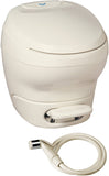 Aqua-Magic Bravura RV Toilet with Hand Sprayer / High Profile / White - Thetford 31100