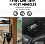 Midland MicroMobile Farm Tractor Bundle - MicroMobile 15 Watt GMRS Two-Way Radio with Mirror Mount, Antenna Cable and 3dB Gain Antenna