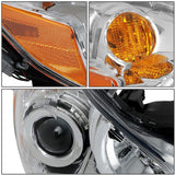 DNA Motoring OEM-HL-0080-R Factory Style Chrome Passenger Side Projector Headlight Replacement For 10-14 Outback Legacy