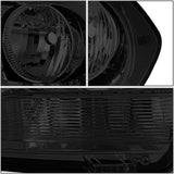 DNA Motoring HL-OH-DDUR11-SM-CL1 Smoke Lens Headlights Replacement For 11-13 Durango