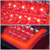 DNA Motoring TL-F25008-LED-3D-CH-SM Pair of 3D LED Bar Tail Lights Compatible with 08-16 F-250-F-550 SD / 09-16 F-350 F-450/15-16 F-550, Chrome/Smoke