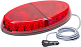 Wolo (3805M-B) Beyond Emergency Warning Mini Light Bar - Blue Lens, Magnet Mount