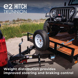 Fastway e2 2-Point Sway Control Trunnion Hitch, 92-00-1033, 10,000 Lbs Trailer Weight Rating, 1,000 Lbs Tongue Weight Rating, Weight Distribution Kit Does NOT Include Hitch Shank Or Ball