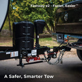 Fastway e2 2-Point Sway Control Round Bar Hitch, 94-00-1033, 10,000 Lbs Trailer Weight Rating, 1,000 Lbs Tongue Weight Rating, Weight Distribution Kit Does NOT Include Hitch Shank Or Ball