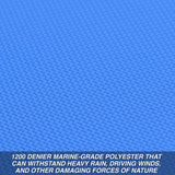 Budge P-1200-3 Denier Pontoon Covers Blue Size PT4: 24' to 28' Long Waterproof, Heavy Duty, UV Resistant