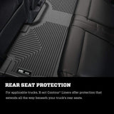 Husky Liners - 53381 Fits 2017-20 Ford F-250/F-350 Crew Cab - with Factory Storage Box X-act Contour 2nd Seat Floor Mat (with factory box) Black
