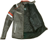 Men's Vintage Cafe Racer Motorcycle Distressed Leather Armor Biker Jacket XL