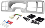 Scosche Install Centric ICGM13BN Compatible with Select 1999-2002 Select GM Trucks ISO Double DIN Black Complete Basic Installation Solution for Installing an Aftermarket Stereo