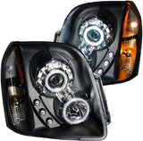 Anzo USA 111147 GMC Yukon Projector Halo Chrome Clear Amber Headlight Assembly - (Sold in Pairs)