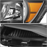 DNA Motoring HL-OH-CCO15-BK-AM Black Amber Headlights Replacement For 15-20 Colorado