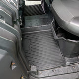 LDETXY Floor Mats for Can Am Defender, TPE Front Row Floor Liners All Weather Protection Slush Mats for Can-Am Defender / Defender MAX Accessories (2PCS)
