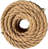 ATERET Twisted ProManila Rope Cordage I UnManila 3 Strand Synthetic Polypropylene Rope I 1 1/2 inch x 100 feet I Multipurpose, Lightweight, Weather-Resistant Cord for Decor, Landscaping & DIY Projects