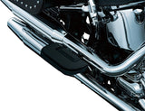 Kuryakyn 4357 Motorcycle Foot Control Component: Ribbed Folding Boards for Driver or Passenger Floorboards, Wrinkle Black, 1 Pair