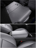 INCH EMPIRE Seat Cover Custom Fit for Tesla Model 3 Model Y Synthetic Leather Car Seat Cushion Protector for 2017 2018 2019 2020 2021 2022 All Season Customized (Grey Y)