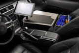AutoExec AUE00646 Efficiency GripMaster Car Desk Grey Finish Built-in 200 Watt Inverter and Tablet Mount