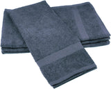 Towels by Doctor Joe (DBS-16273-CHARI-144EA-144PK) Safe-2-Bleach Charcoal 16" x 27" Plush Cotton Salon Towel, (Pack of 144)