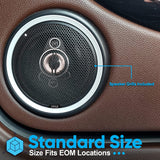 Four-Way Sound Speaker System - One Pair 8'' Four-Way Quadriaxial Loud Audio, 500 Watts w/ 4 Ohm Impedance and 3/4'' Piezo Tweeter for Car Component Stereo - Pyle PL814BK