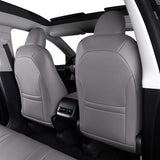 INCH EMPIRE Seat Cover Custom Fit for Tesla Model 3 Model Y Synthetic Leather Car Seat Cushion Protector for 2017 2018 2019 2020 2021 2022 All Season Customized (Grey Y)
