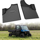 LDETXY Floor Mats for Can Am Defender, TPE Front Row Floor Liners All Weather Protection Slush Mats for Can-Am Defender / Defender MAX Accessories (2PCS)