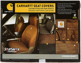 Covercraft Carhartt SeatSaver Custom Seat Covers | SSC2412CABN | 1st Row Bucket Seats | Compatible with Select Ford F-150/F-250/F-350 Models, Brown