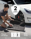 EVNV Tesla Model 3 Floor Mats 2022 - Perfect Model 3 Fit - Easy to Clean Premium Waterproof Mats Protect Your Interior - Logo Free - Tesla Model 3 Accessories (2020-2022)