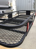 MaxxHaul 70103 Hitch Mount Steel Folding Cargo Carrier - 60" x 21"